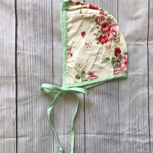 Brand New Floral Baby Girl Bonnet Size 0-6 Months